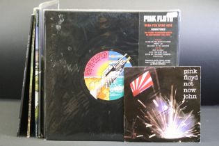 Vinyl - 4 Pink Floyd LPs, 1 book, and 1 7" single to include Wish You Were Here (PFRLP9) sealed,