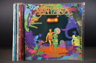 Vinyl - 12 Santana LPs to include self titled, Welcome, Havana Moon, Marathon, Moonflower etc,