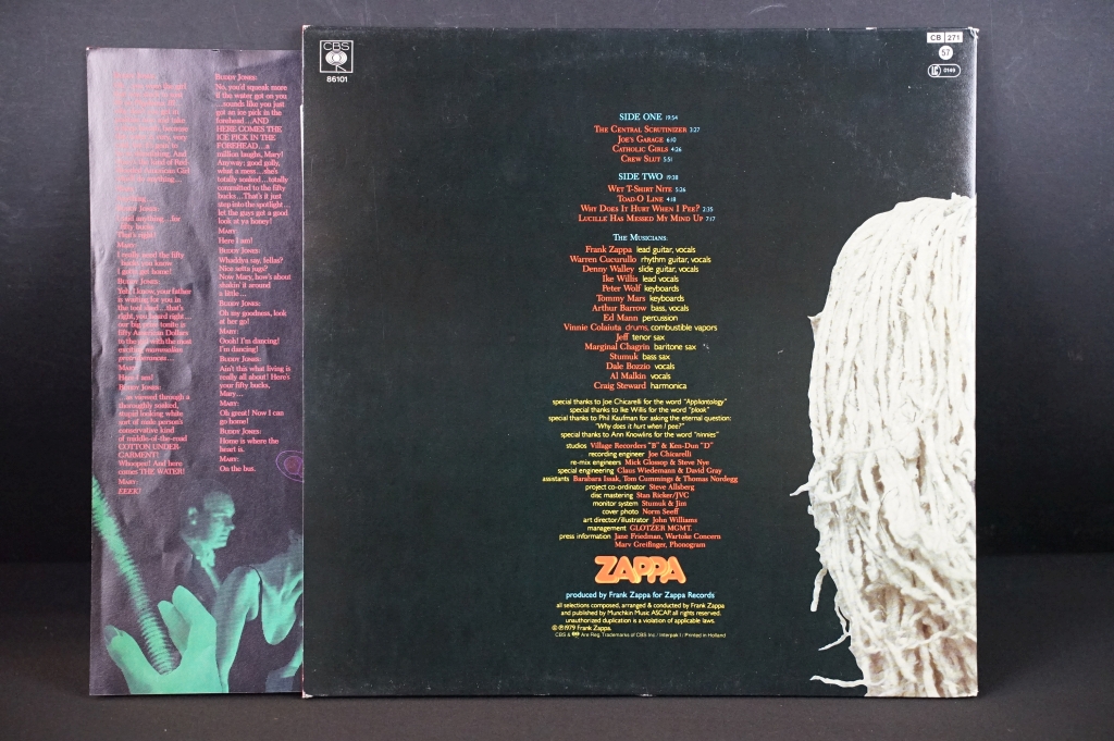 Vinyl - Three Frank Zappa LPs to include Orchestral Favourites K59212, Filmore East K44150 and Joe's - Image 9 of 12