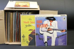 Vinyl - Approx 80 Country LPs to include Hank Williams, Merle Travis, Jerry Reed (including BBC