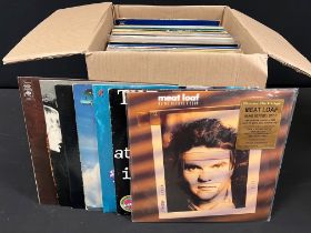 Vinyl - Over 70 Rock, Pop & Mixed genre LPs and 10 x 12" singles to include Meat Loaf, Rod