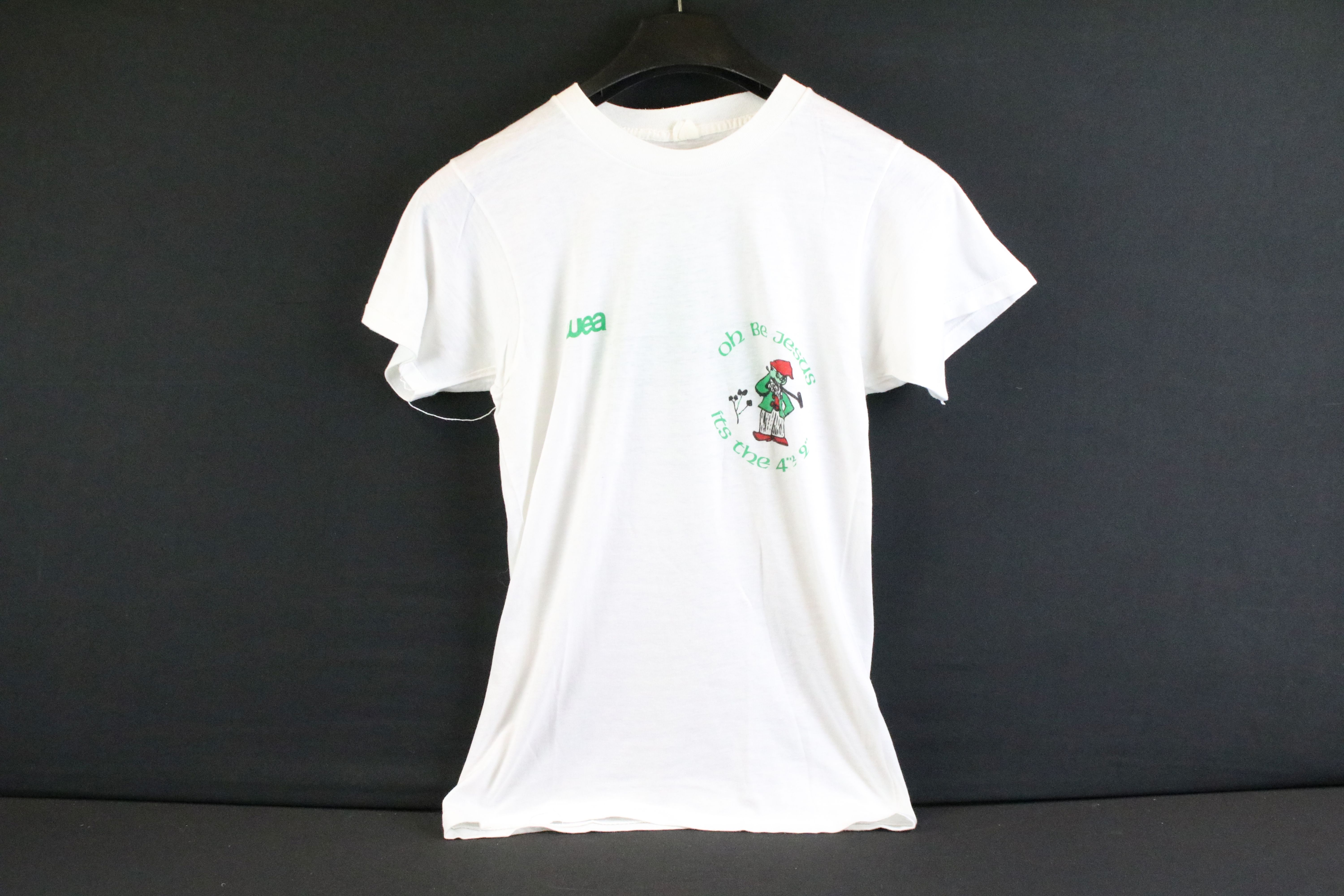 Memorabilia - Punk, original 1980 single stitch WEA Records promotional t-shirt for the band 4" Be