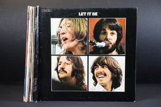 Vinyl - 9 The Beatles LPs to include Let It Be x 5 (inc foreign pressings), The Beatles In Italy,