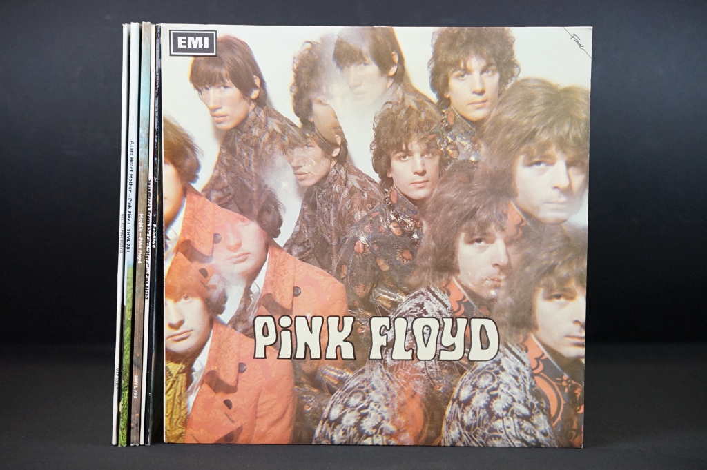 Vinyl - Six Pink Floyd LPs to include Piper at the Gates at Dawn (FAME FA 3065), A Saucerful of