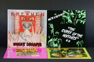 Vinyl - 4 Psychobilly albums to include: The Meteors – The Curse Of The Mutants (DOJOLP 2), The