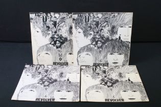 Vinyl - 4 foreign pressings of The Beatles Revolver to include Portuguese, German, and Indian x 2.