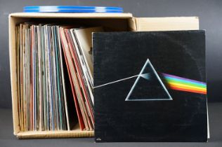 Vinyl - 43 Rock & Pop LPs and 21 12" singles to include Pink Floyd x 3 (inc DSOTM A10/B10 with 2