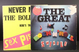 Vinyl - 2 albums by the Sex Pistols to include Never Mind The B***cks (Original Uk 1977 issue with