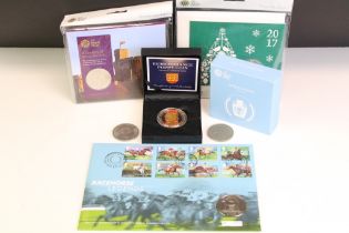 A small collection of British coins to include the Royal Mint 2019 Wedgwood 260th Anniversary