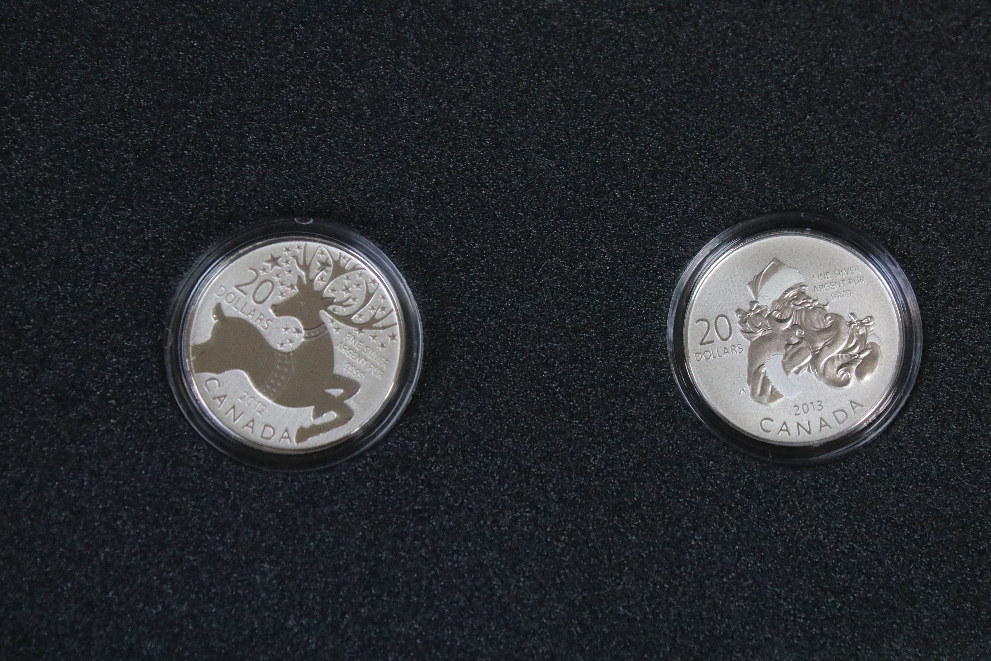 A Canada $20 silver Christmas two coin set together with a Kiribati silver $5 Rudolf the red nosed - Image 6 of 9