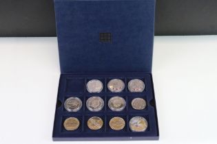 A collection of commemorative coins to include the Solomon Islands, Gibraltar and Isle of Man