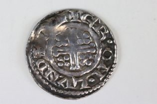 A British King Henry II short cross penny hammered silver coin (c.1180-1189).