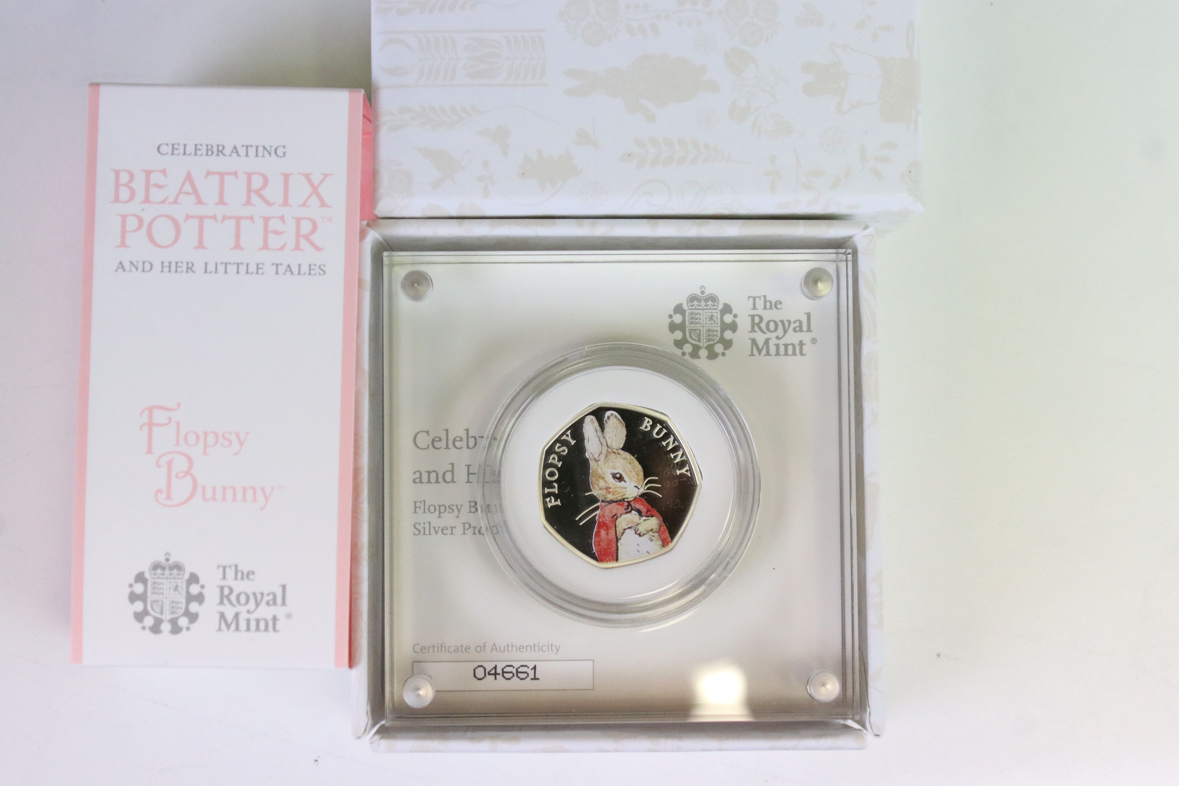 A collection of seven Royal Mint silver proof Beatrix Potter 50p coins to include Peter Rabbit, - Image 3 of 8