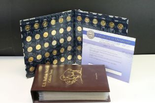 A United States Buffalo Nickels complete collectors album together with a collection of United