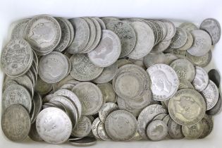 A Collection Of British Pre Decimal Pre 1947 And Pre 1920 Silver Coins To Include Sixpences,