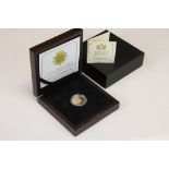 A Queen Elizabeth II 2014 Jersey gold proof £1 coin, encapsulated within fitted display case and