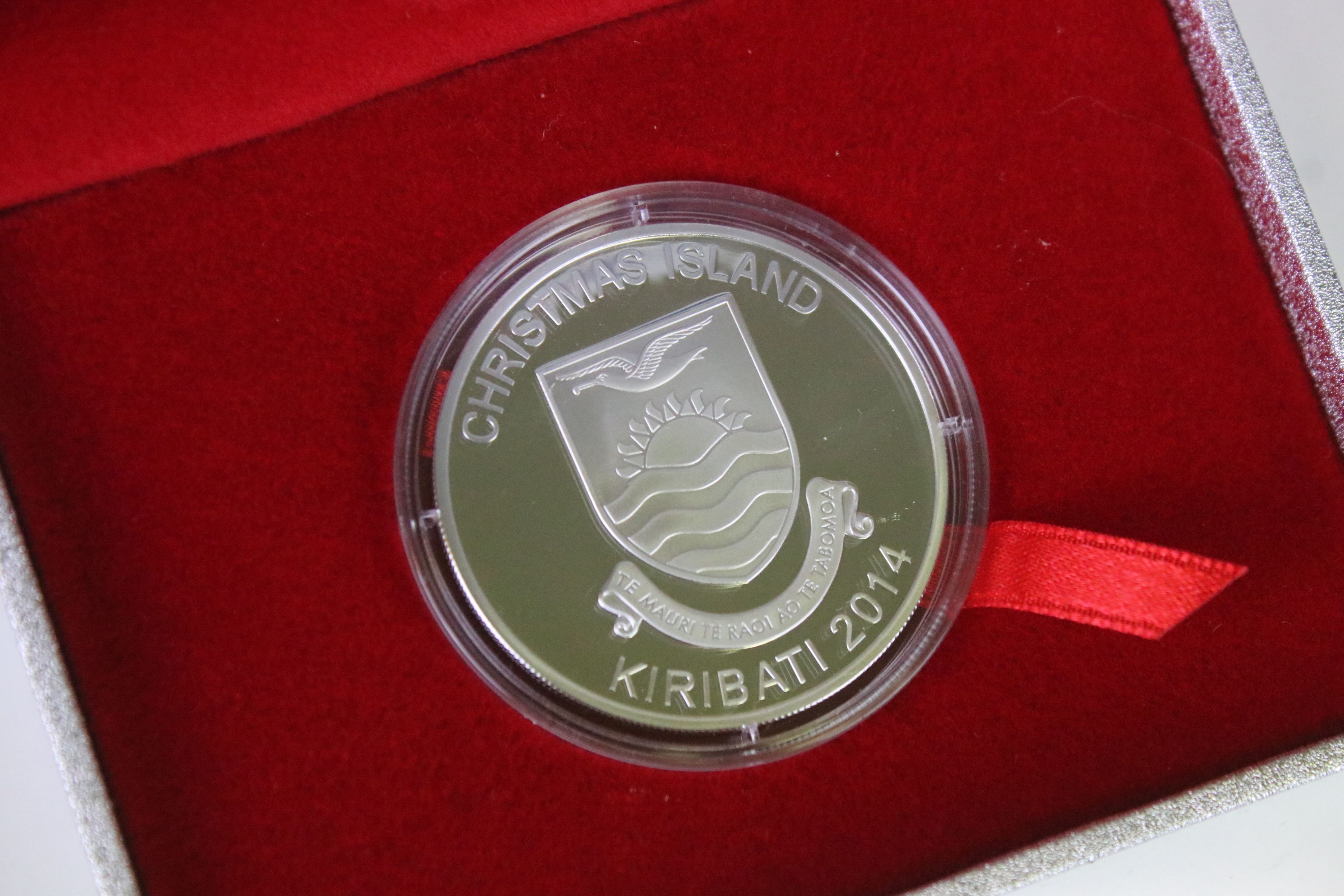 A Canada $20 silver Christmas two coin set together with a Kiribati silver $5 Rudolf the red nosed - Image 2 of 9