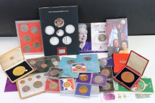 A Collection Of Mainly British Uncirculated Coin Sets To Include £2, £1, £5 and Commemorative