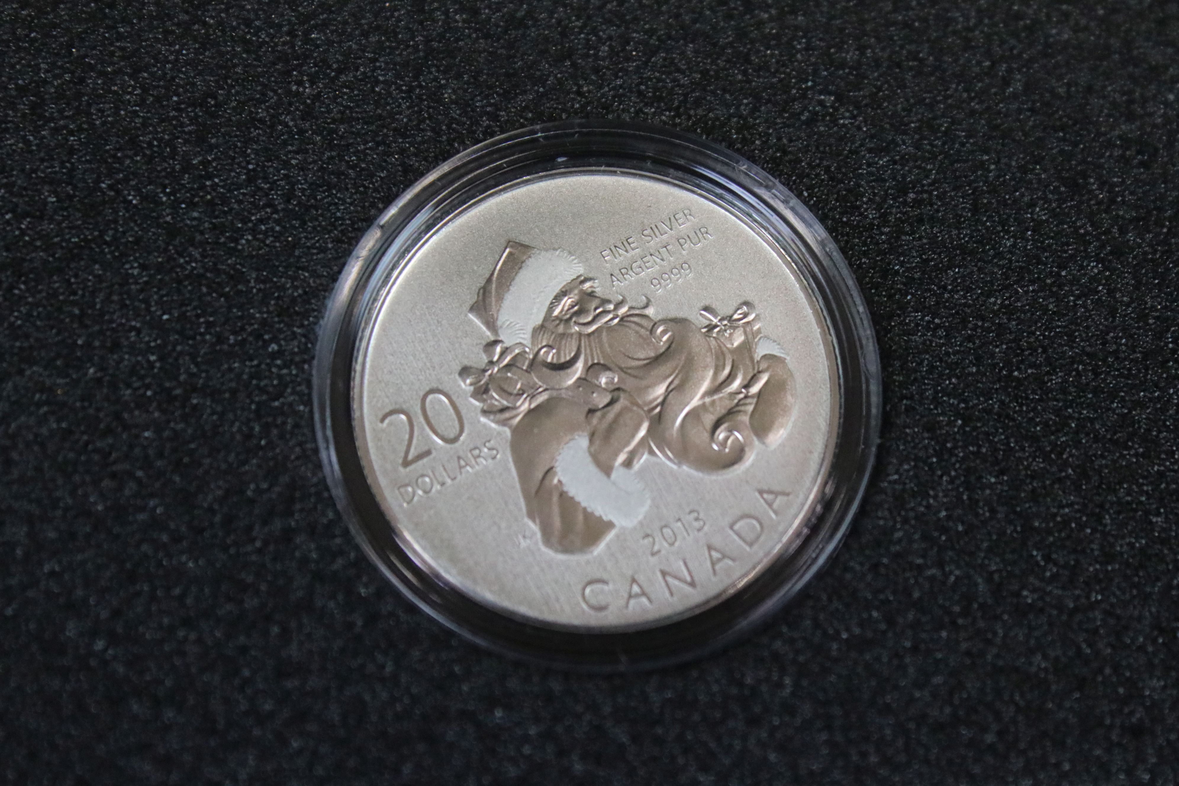 A Canada $20 silver Christmas two coin set together with a Kiribati silver $5 Rudolf the red nosed - Image 8 of 9