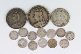 A Small Collection Of British Queen Victoria Silver Coins