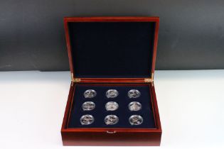 A Royal Mint The History Of The RAF Silver Proof Crown Collection, Eighteen Coins Encapsulated