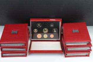 A Collection Of Seven Royal Mint Proof Coin Year Sets To Include 1993, 1994, 1995, 1996, 1997,