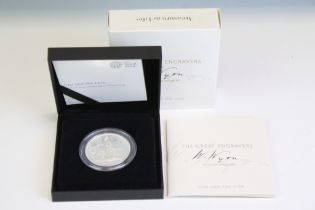 A United Kingdom Royal Mint 2019 Una and the Lion two ounce silver proof coin encapsulated within