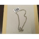 Tiffany style silver necklace 37 grams