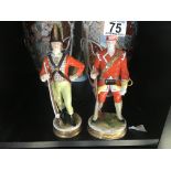 2 x hand painted models of Soldiers