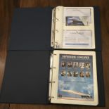 Concorde a folder containing Supersonic Concorde Captains signed commemorative cover collection