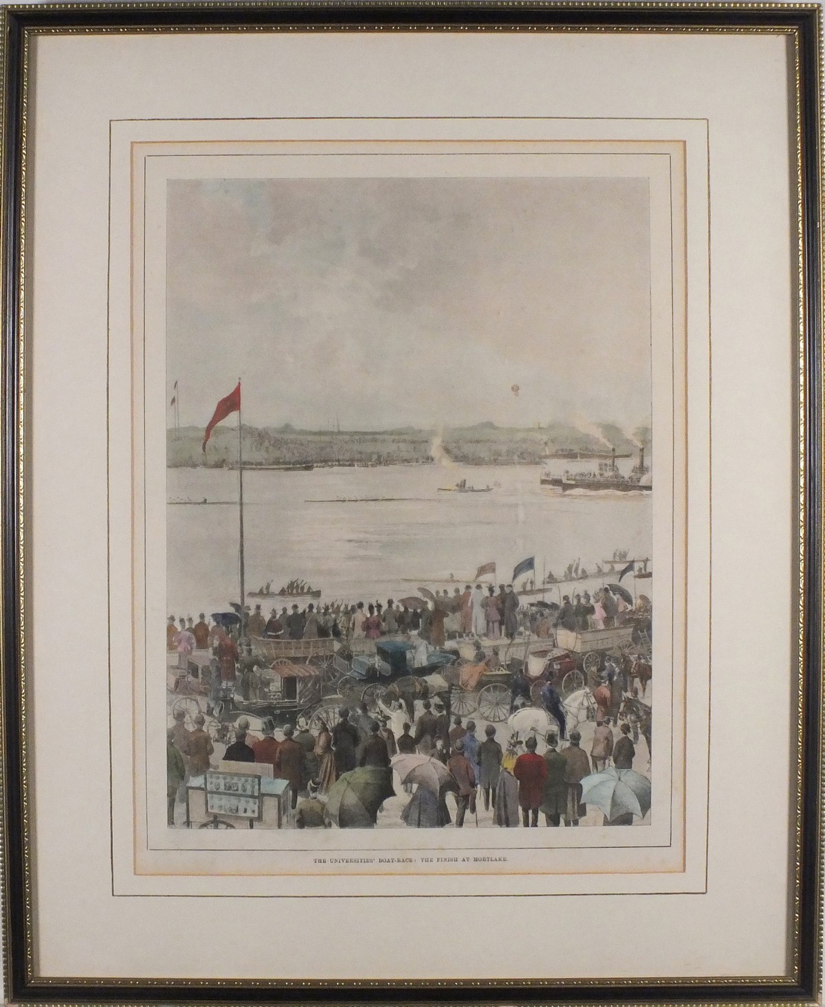 Late 19th / Early 20th Century, The Universities Boat-Race, The Finish at Mortlake, Coloured - Image 2 of 3