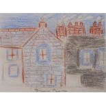 Bryan PEARCE (British 1929-2006) Downalong St Ives, Pastel on paper, Signed lower center, 5" x 6.75"