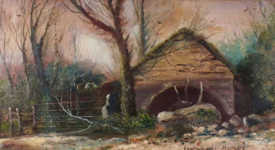 James M ARANDALE (British 19th Century) Lamorna Mill - Penzance, Oil on canvas, Signed lower left, - Image 2 of 4