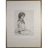 Hubert Andrew FREETH (British 1912-1986) Shockheaded Susan Etching, Signed lower right in pencil,