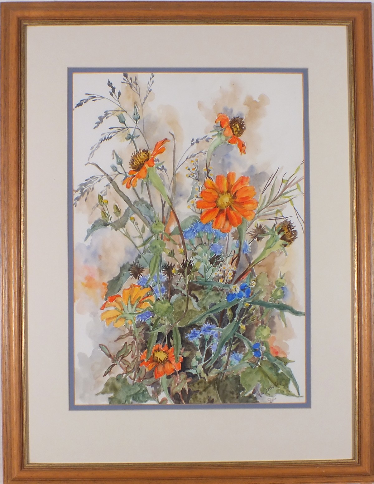 Viv SNYDER, (European school, Mid-late 20th Century), Wild flowers, Watercolour, Signed and dated ' - Image 2 of 3