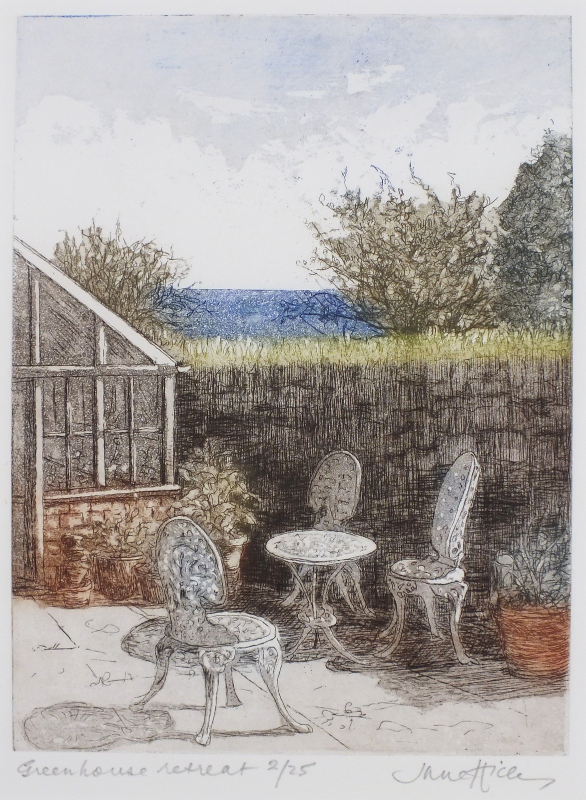 June HICKS (British b. 1935) Zennor Coastline, Etching, Signed, titled and number 17/25 in pencil to - Image 4 of 10