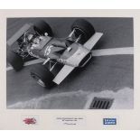 20th / 21st Century, Jochen Rindt, (German Racing Car Driver) driving a Lotus 49B-Cosworth, Print,