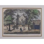 Mid to late 19th Century, The Marylebone School House in 1780, Coloured print, 6.25" x 8.75" (15cm x