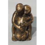 Theresa GILDER (British b. 1935) Lovers, Bronze Resin, inscribed, signed and numbered 18/100 to
