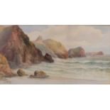 John Clarkson UREN (British 1845-1932) Polrurrian Cliffs