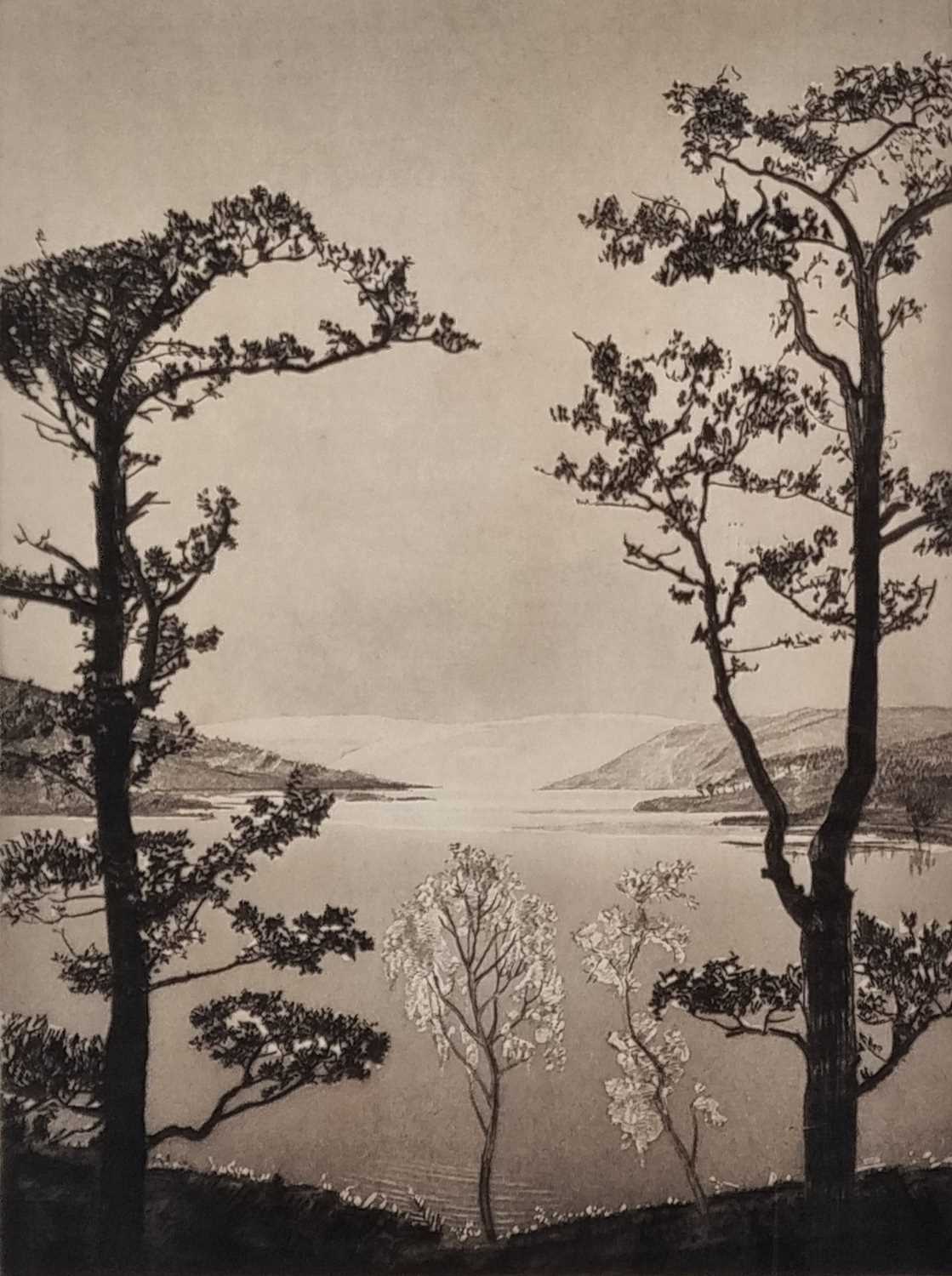 ƚ Andrew Watson TURNBULL (British 1874-1957) Loch Katrine (Scotland), Etching, Signed lower right,