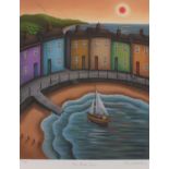 ƚ Paul HORTON (British b. 1958) The Red Sun, Limited edition gicleé print, Signed, inscribed and