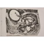 ƚ Reginald James LLOYD (British 1926-2020) Worms, Monotype, Siggned and dated '82 lower left, 6" x