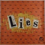 ƚ Jamie REID (British b. 1947) Lies, Limited edition screenprint, Signed and numbered 38/100 lower