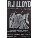 Reginald James LLOYD exhibition poster, Royal Albert Memorial Museum and Art Gallery - Exeter, 19.