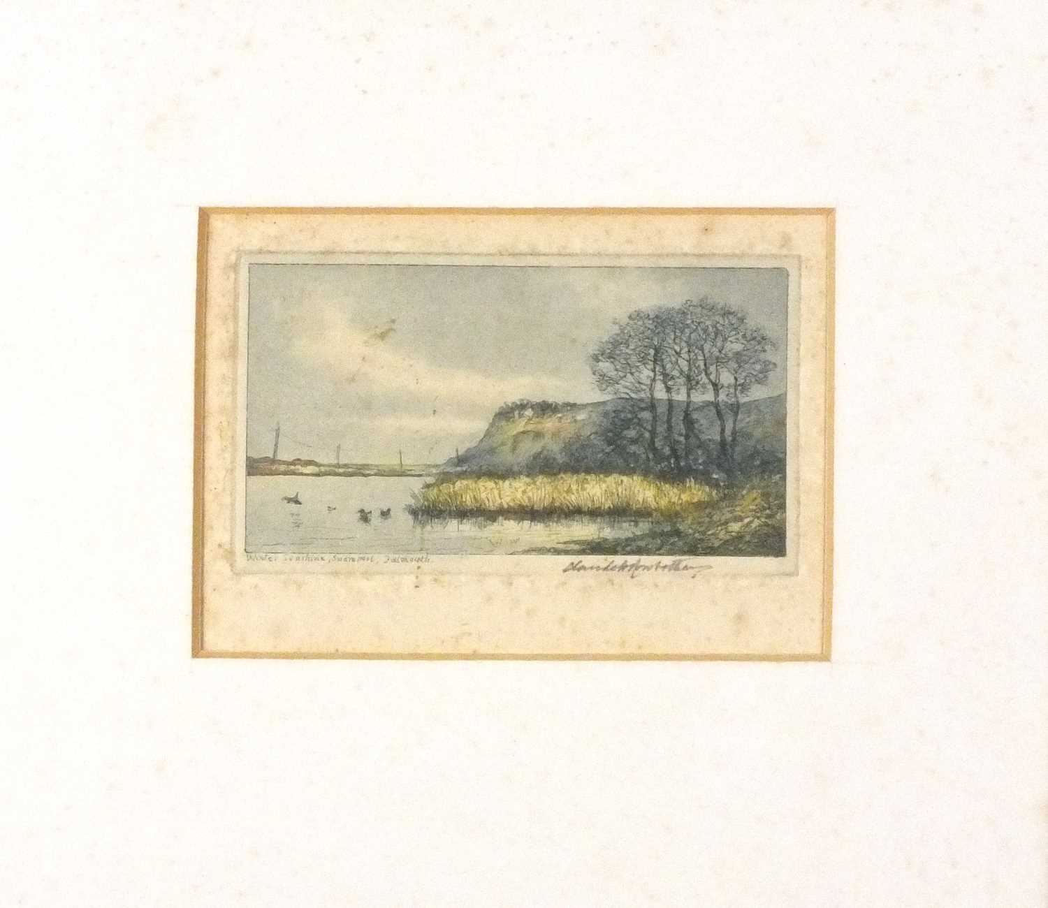 Claude Hamilton ROWBOTHAM (British 1864 - 1949) Mullion Island, Etching in colours, Signed and - Image 6 of 6