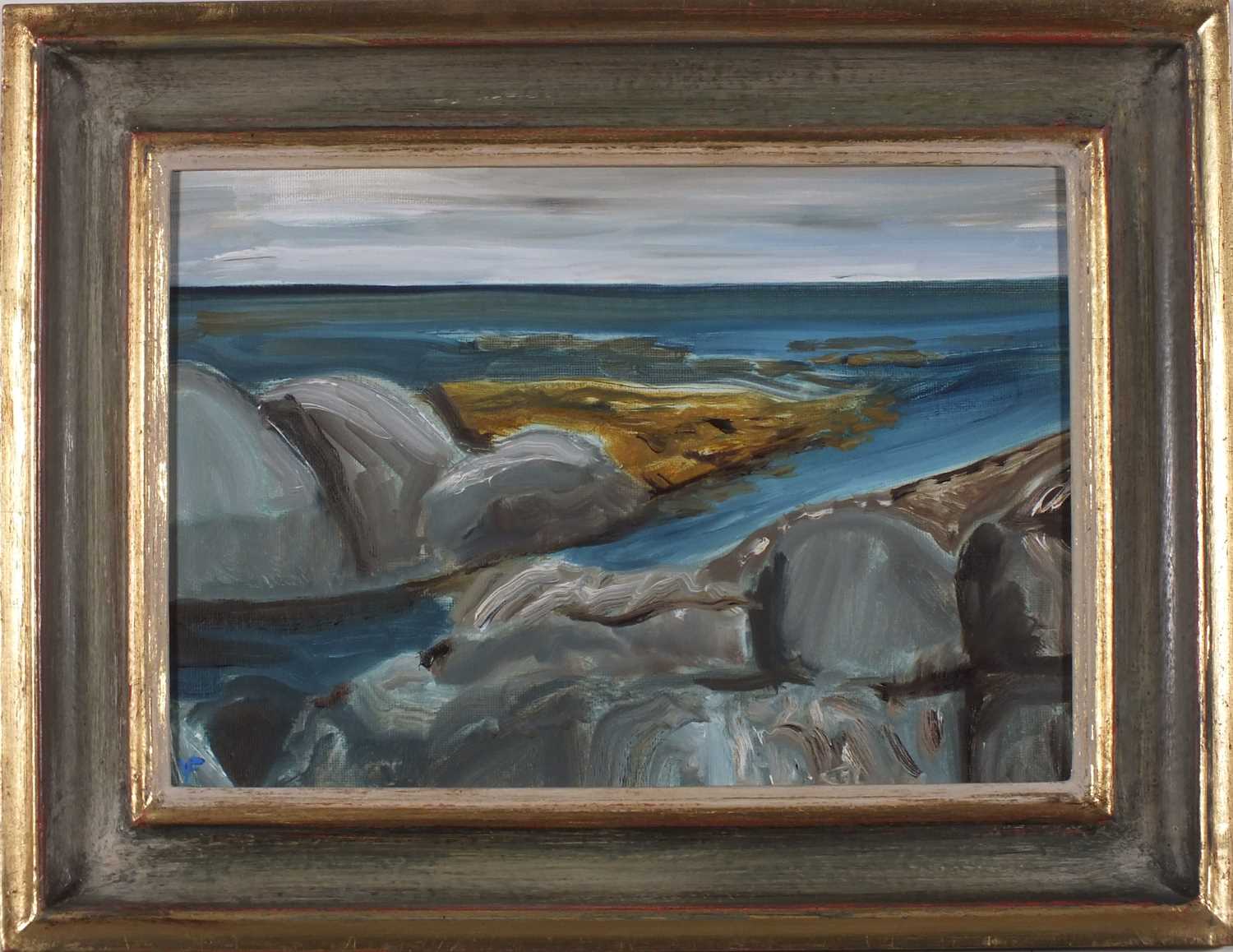 Virginia FITZROY (British b. 1954) Tiree (Scotland), Inlet, Oil on board, Signed with monogramme - Image 2 of 18