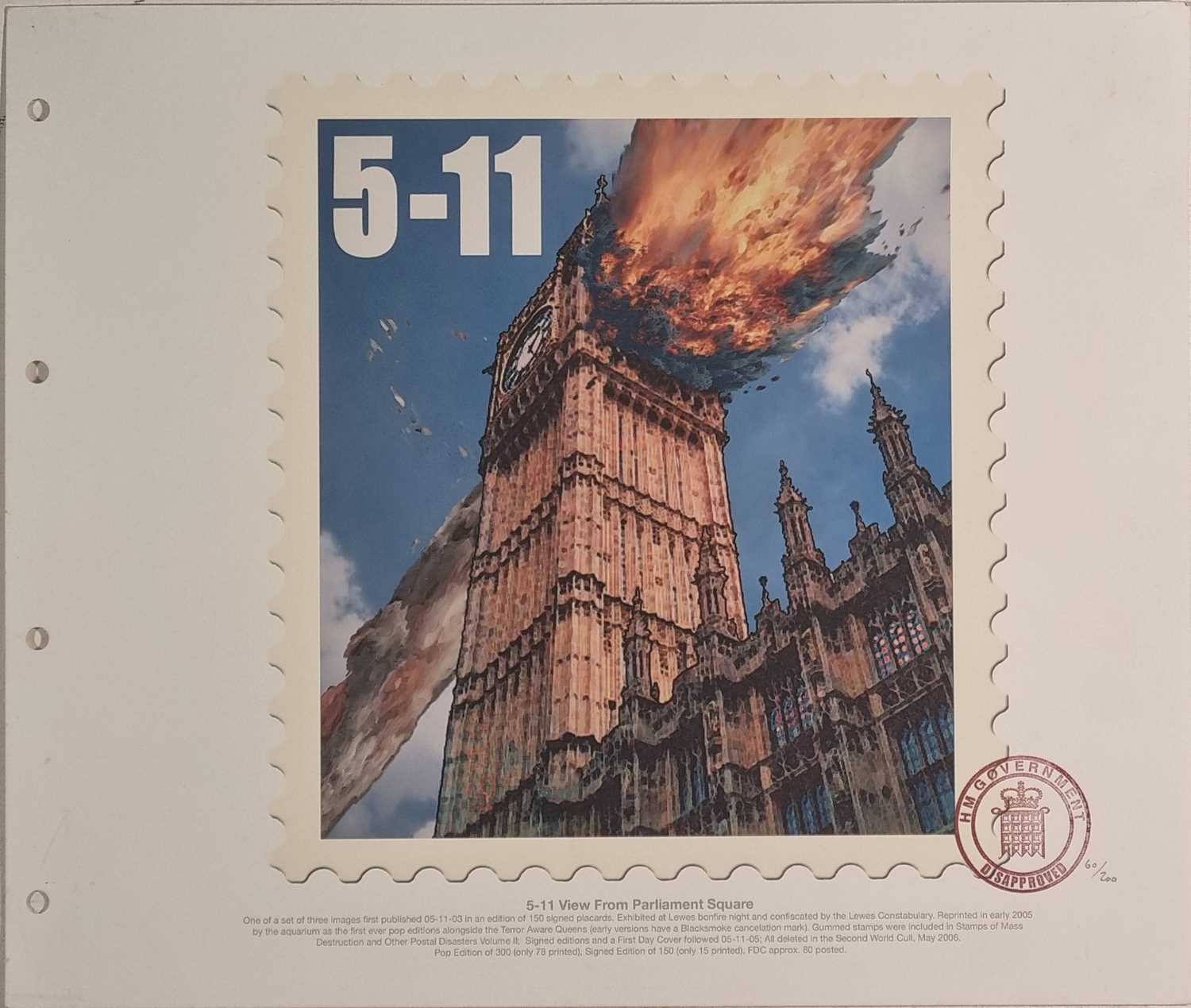 ƚ Jimmy CAUTY (British b. 1956) 5-11 Stamp, View from Parliament Square, Limited edition - Image 8 of 9