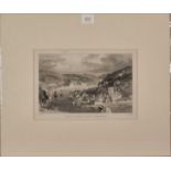 Thomas ALLOM (British 1804-1872) East & West Looe, Cornwall, Engraving, 4.5" x 6.75" (11cm x