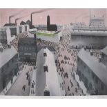 ƚ Mackenzie THORPE (British b. 1956) The Big Match, Limited edition gicleé print, Titled, signed and